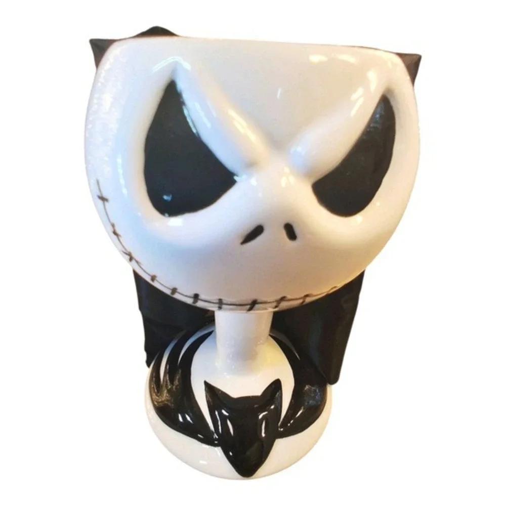 Rare Tim Burton Nightmare Before Christmas Jack Skellington Ceramic Goblet‎